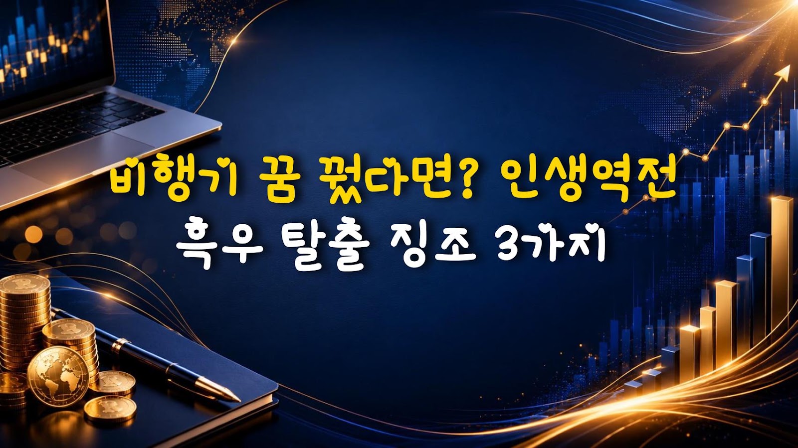 비행기 꿈 꿨다면? 인생역전 흑우 탈출 징조 3가지