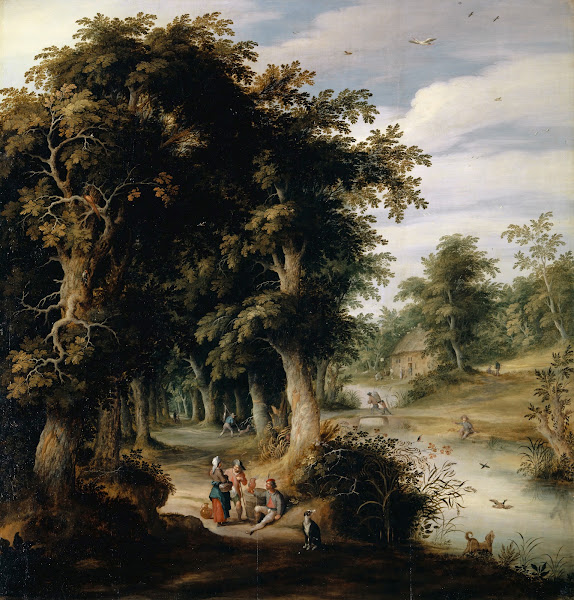 River Landscape with Oak Forest