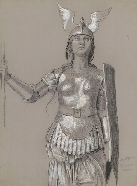 Design for Valkyries costume 3 1895