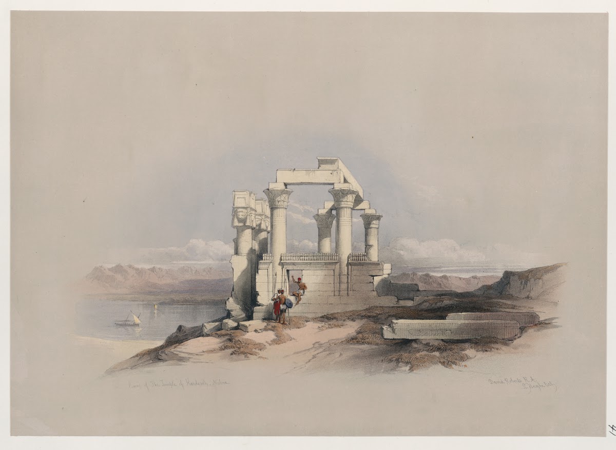 Ruins of the Temple of Kardeseh Qirtâsî Nubia 1846 1849