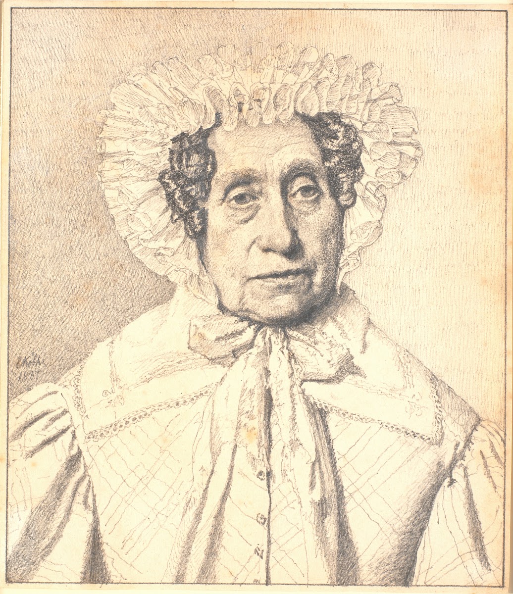 Portræt af Maren Krohn f Rasmussen 1837