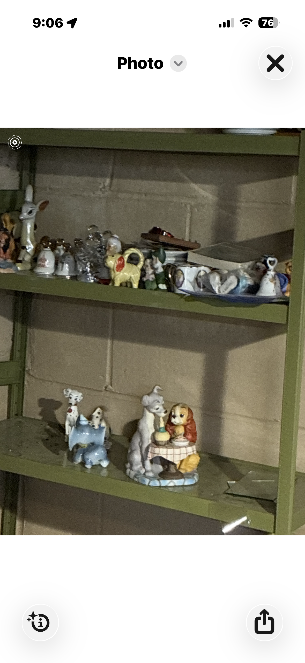 Two small 1960s ceramic Dalmatian puppy figurines, one standing and one seated, white with black spots