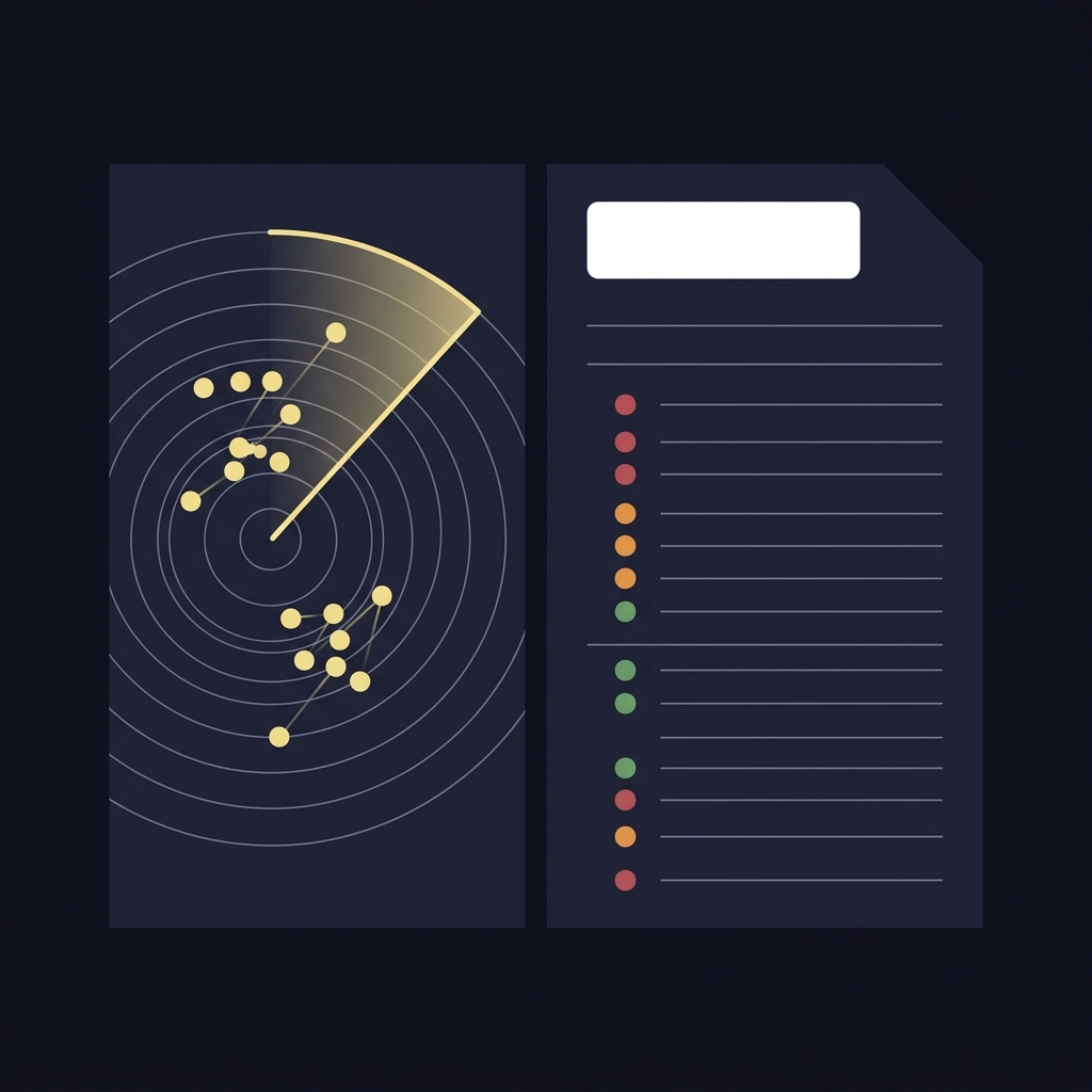 Minimalist split vector illustration showing a weather radar on the left and a stylized injury report on the right designed for sports analytics and bettors line for nfl game tonight