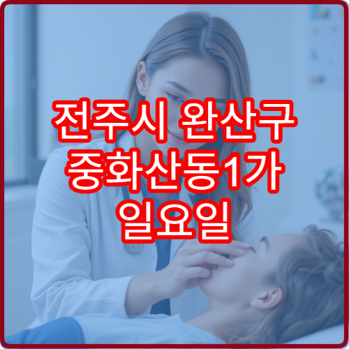전주시 완산구 중화산동1가 일요일 진료 소아청소년과 예방 진료