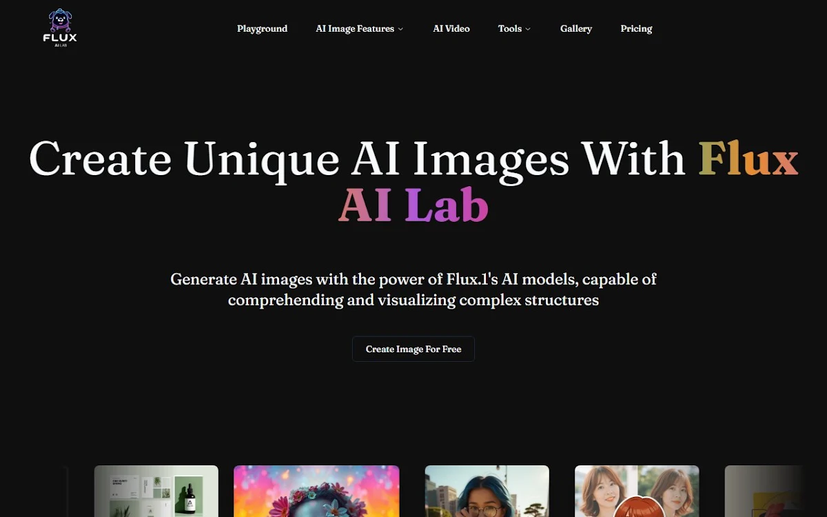 Captura de Flux AI Lab