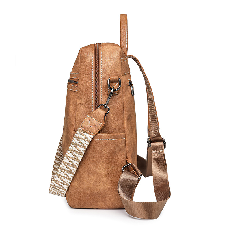PU material backpack, multiple carrying options