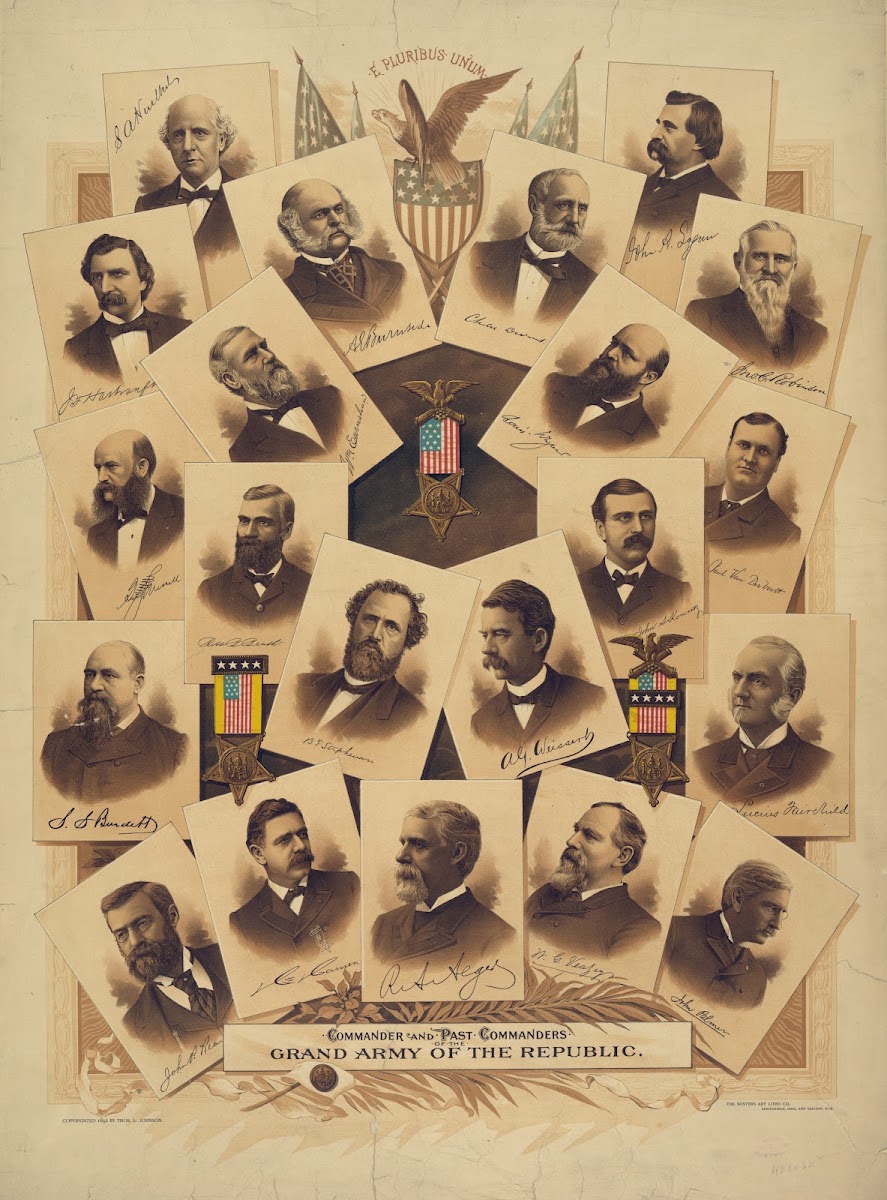 Commander and past commanders Grand Army of the Republic 1893