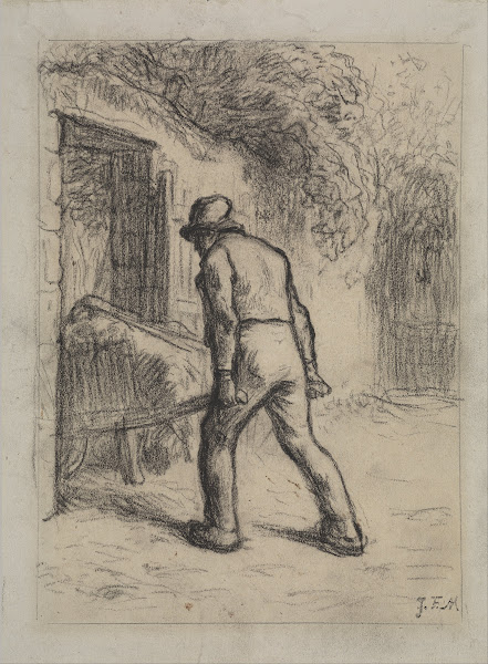 Study for Man with a Wheelbarrow 1855   1856