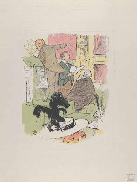 Ambroise Thomas attending a rehearsal of Françoise de Rimini from Le Rire No 66