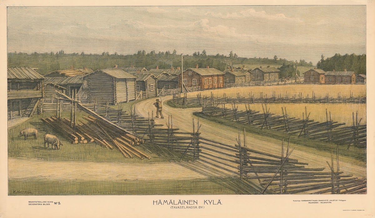 Hämäläinen Kylä Tavastländsk By 1904