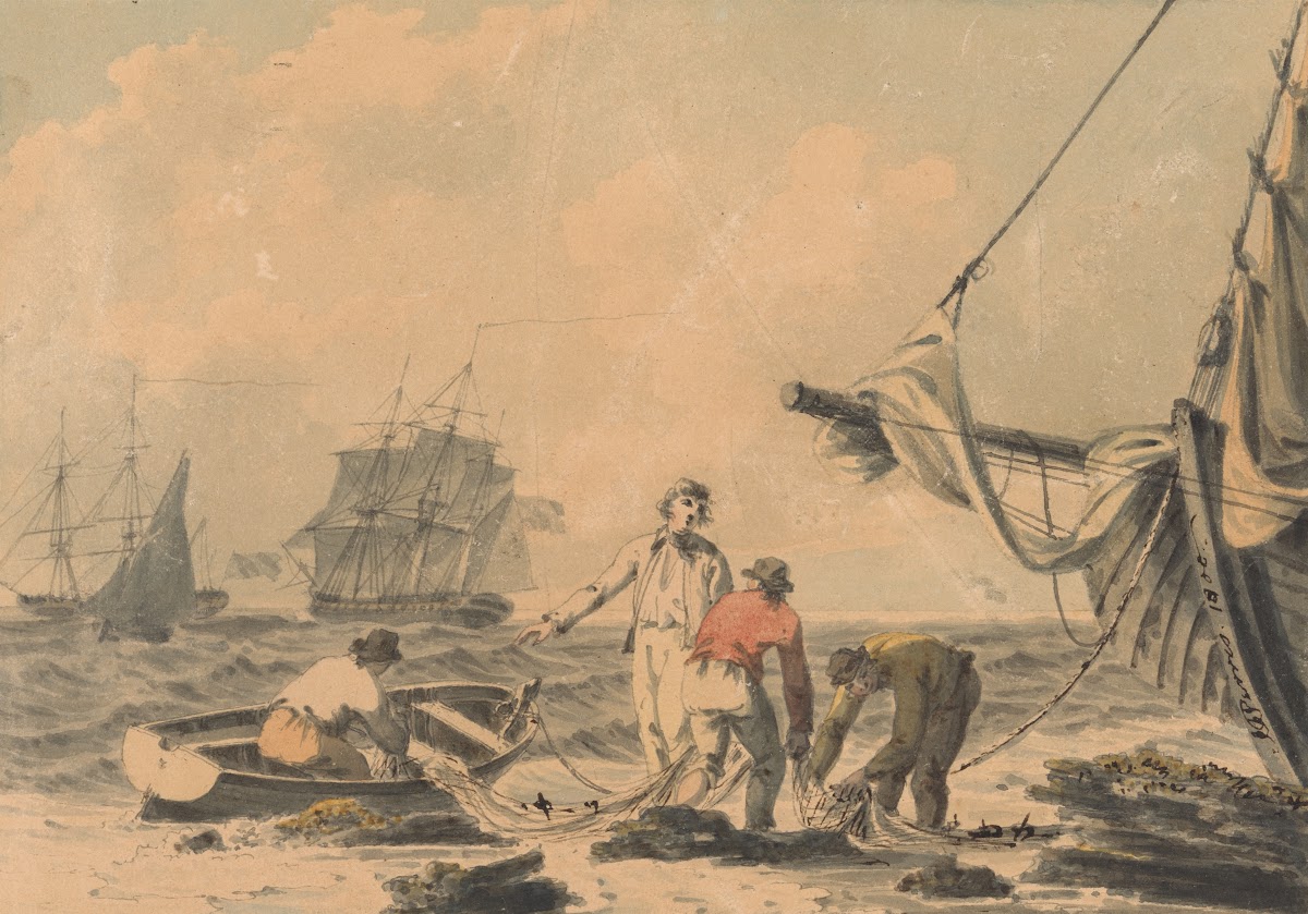 Coast Scene with Figures 1808