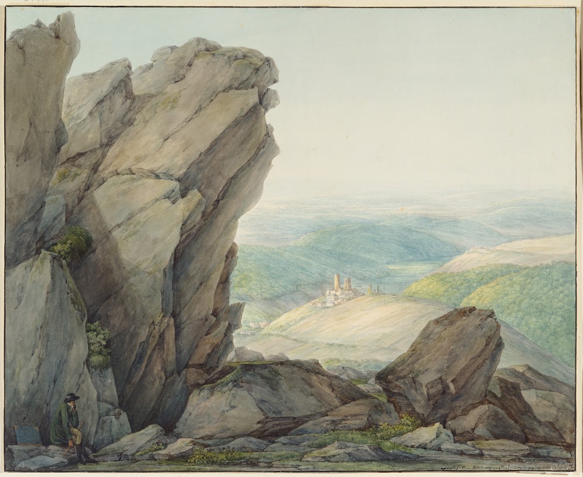 View from the Feldberg Taunus to Reifenberg 1808