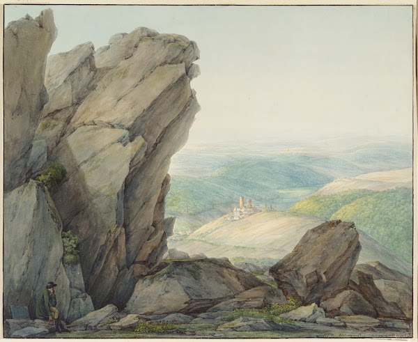 View from the Feldberg Taunus to Reifenberg 1808