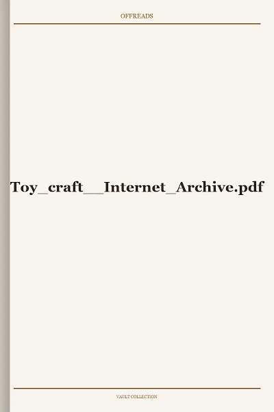 Toy craft Internet Archive