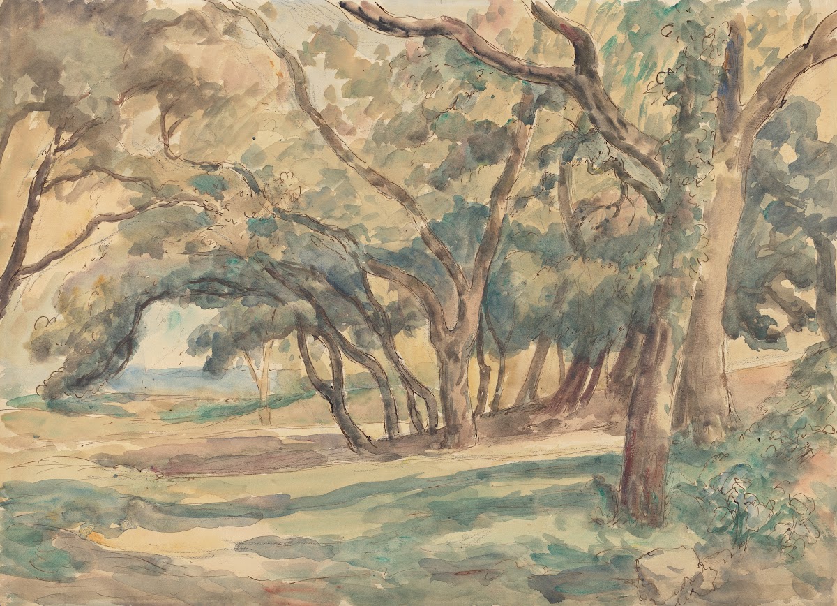 Wooded Glade near St Tropez ca 1922