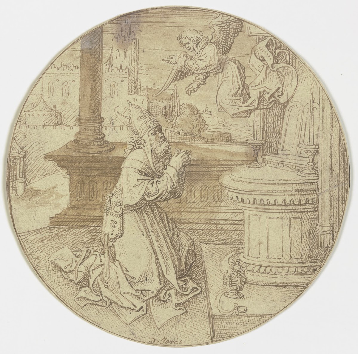 Der Erzengel Gabriel erscheint dem Zacharias während seines Priesterdienstes im