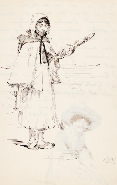 Ranskalainen maalaistyttö Tyttö ja värttinä 1881