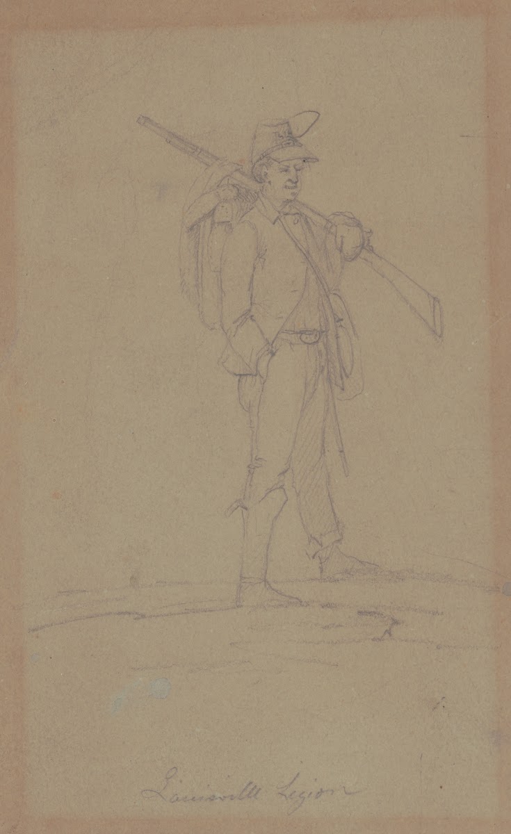 Member of the 6th Ky Louisville Legion near Stone River Murfreesboro Nov 6 1862