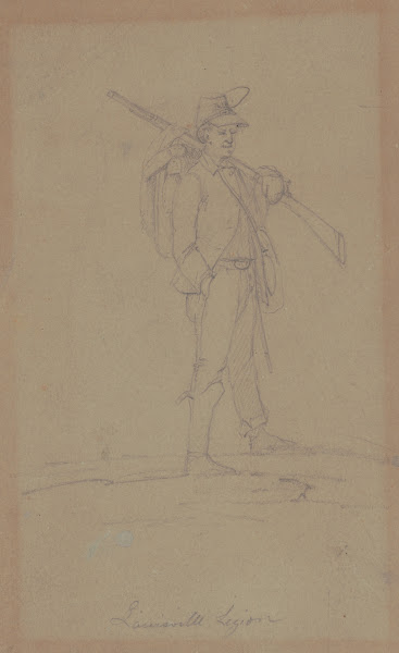 Member of the 6th Ky Louisville Legion near Stone River Murfreesboro Nov 6 1862
