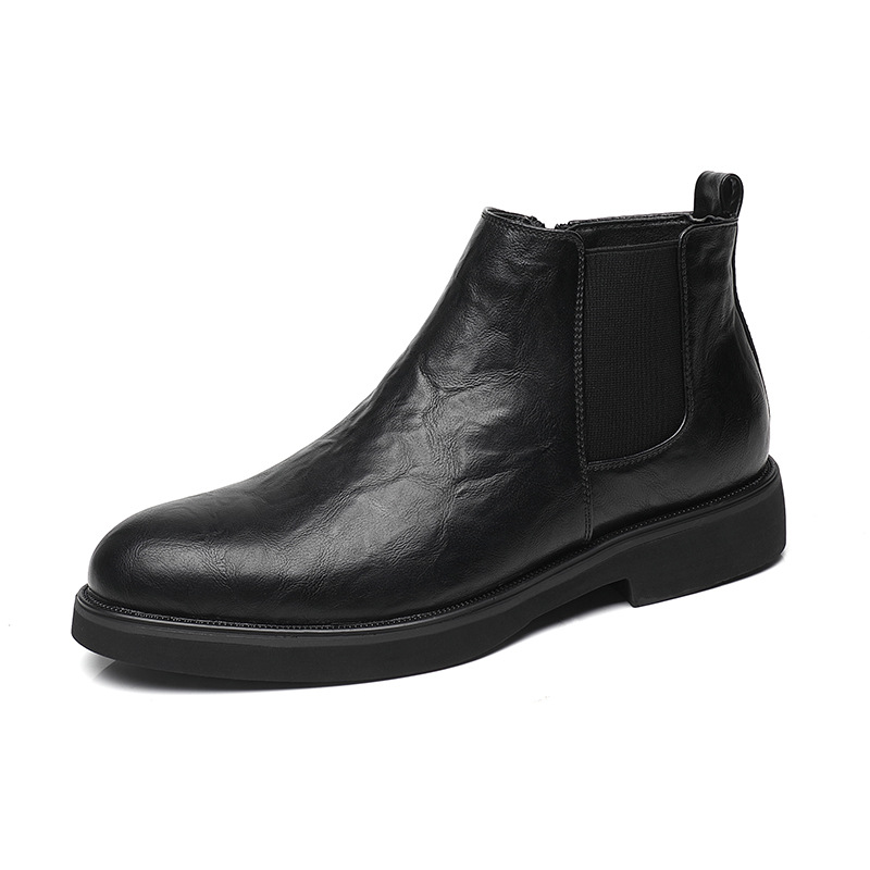 Moderne Herren-Chelsea-Boots mit seitlichem Reißverschluss