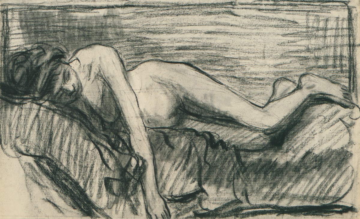 Augustine Pautre naakt ziek te bed 1905