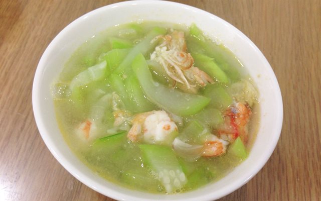 Canh Bầu Tôm Tươi
