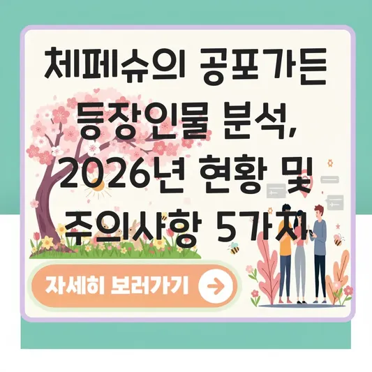 체페슈의 공포가든 등장인물 분석