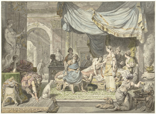 Antiochus probeert de liefde voor zijn moeder Stratonice te verbergen 1775