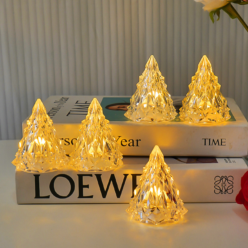 LED Iceberg Night Light, decorative candle lamp