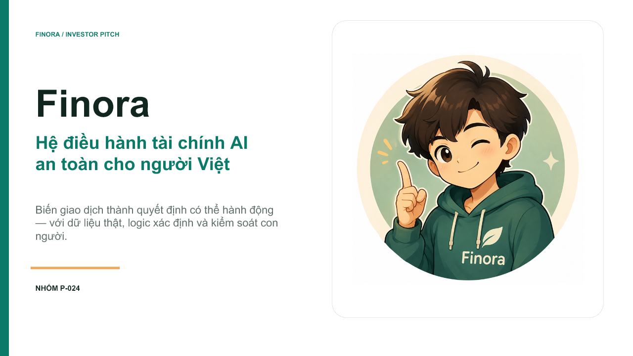 Finora – Trợ lý AI tối ưu và phân tích dòng tiền thông minh.
