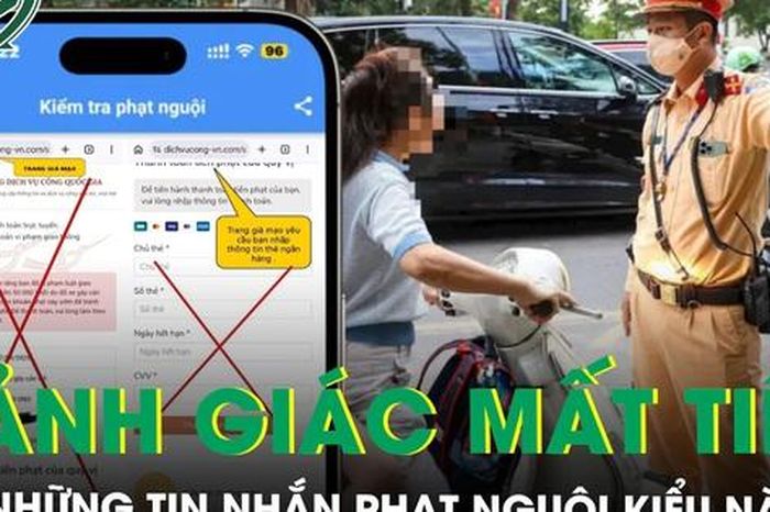Nhận được tin nhắn phạt nguội kiểu này, người dùng nên cảnh giác kẻo mất tiền - Báo Sức Khỏe &amp; Đời Sống
