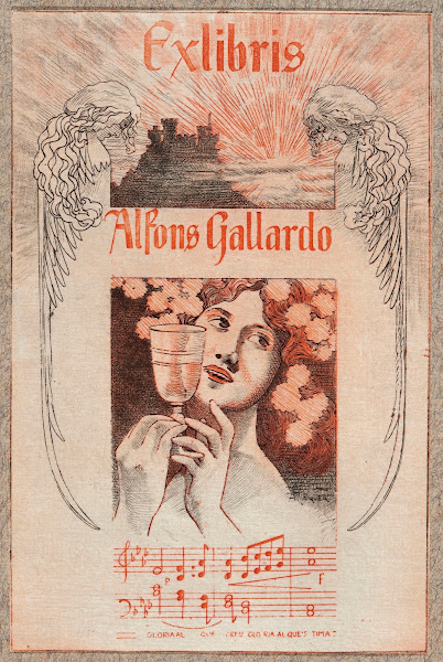 Bookplate of Alfons Gallardo 1904
