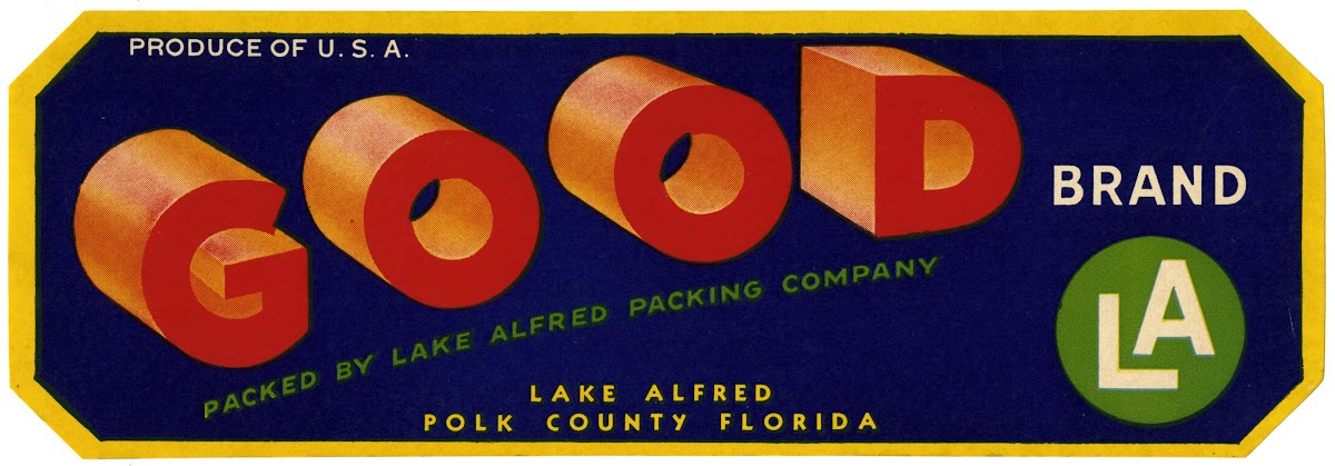 Good Brand Produce Label 1930 1950