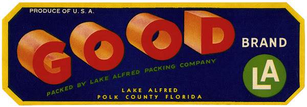 Good Brand Produce Label 1930 1950