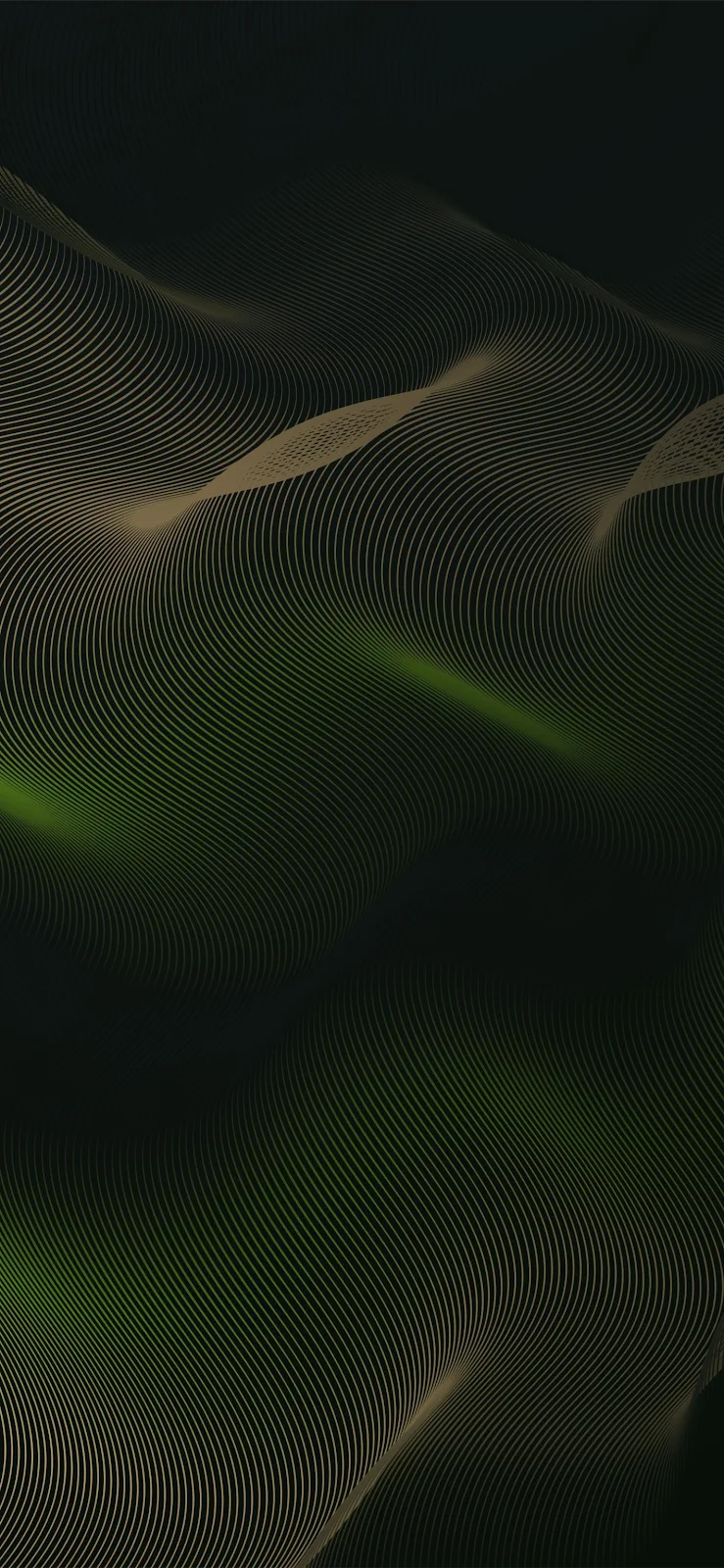 Elegant Dark Abstract Waves - Digital Abstract Art Full HD iPhone Wallpaper (1420x3073)