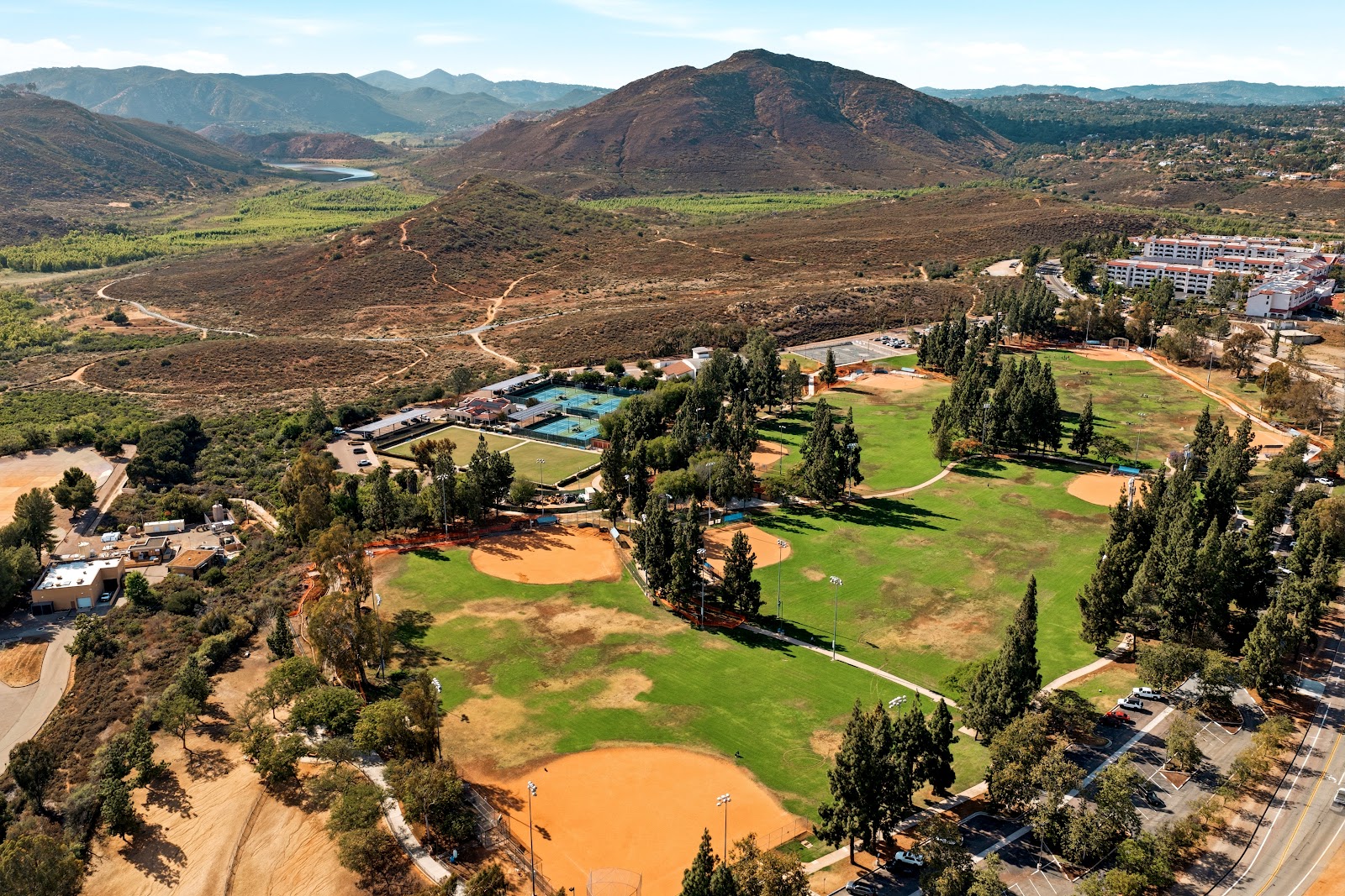 Westwood community park aerial view