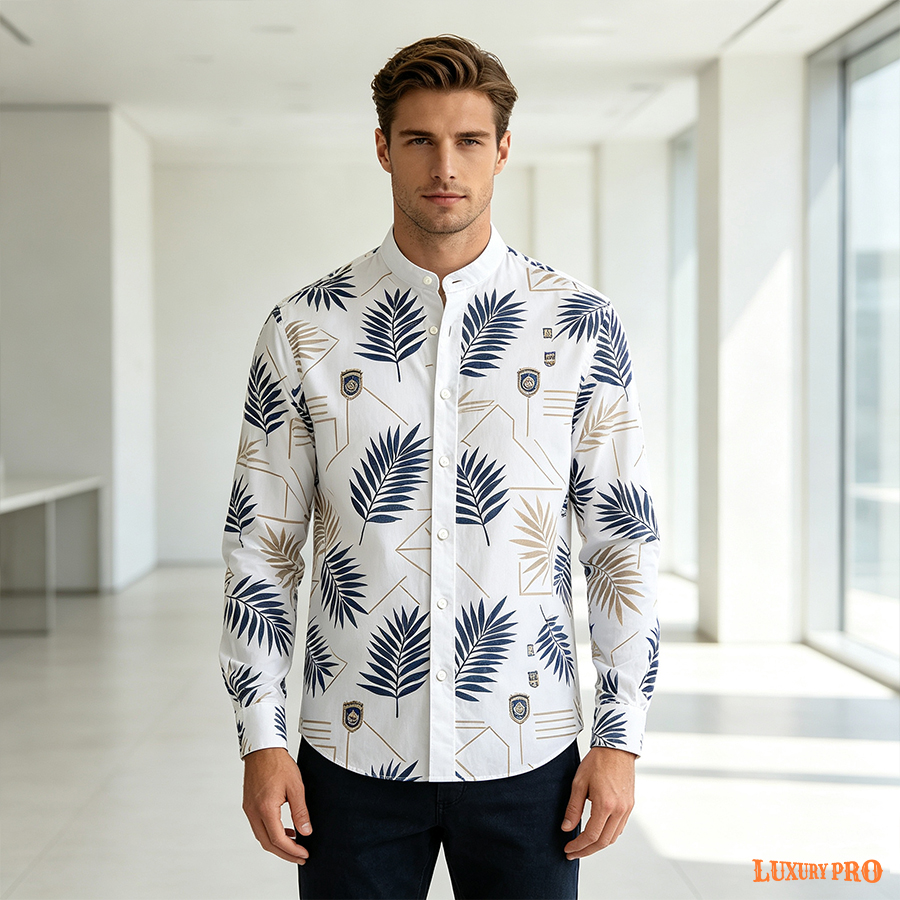 AOP Crew Neck Long Sleeve Shirt