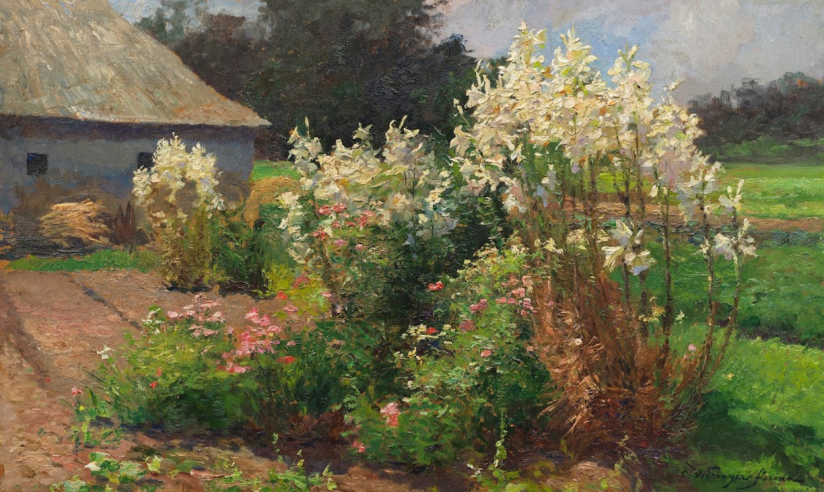 Blühender Sommergarten 1900