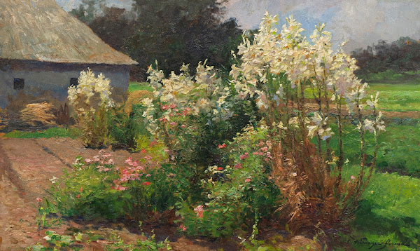 Blühender Sommergarten 1900