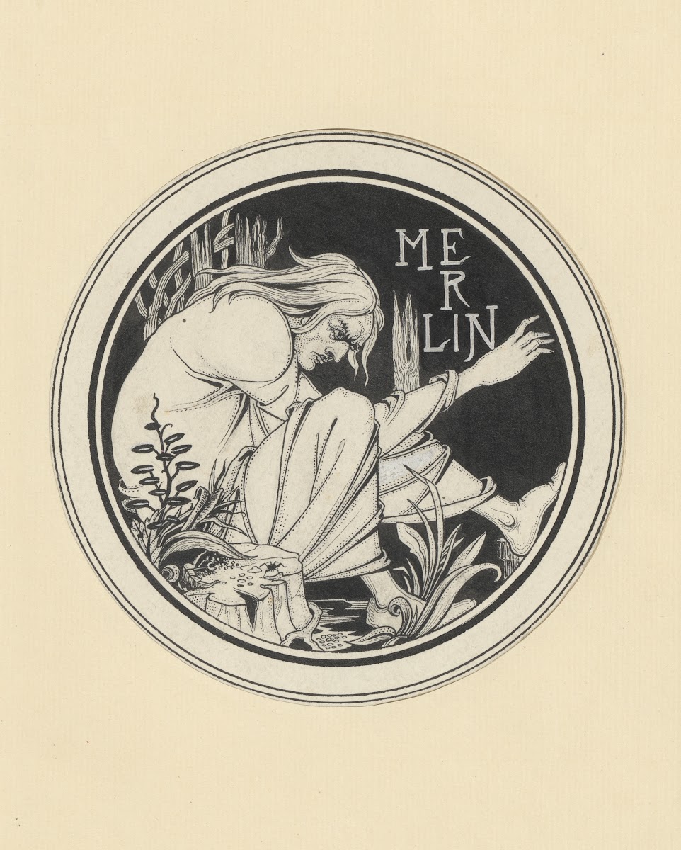 Illustrations by Aubrey Beardsley for King Arthur Pl05 1893 1894