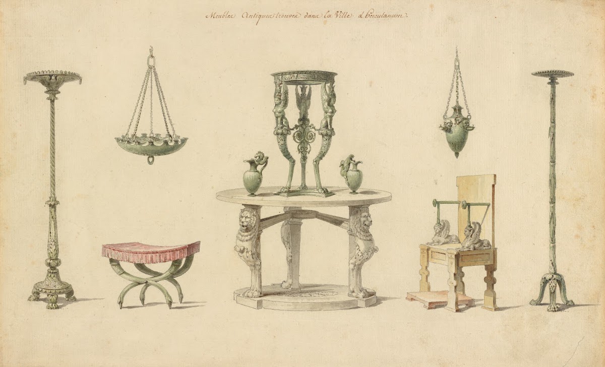 Vases Furniture And Objects Discovered At Herculaneum 1777