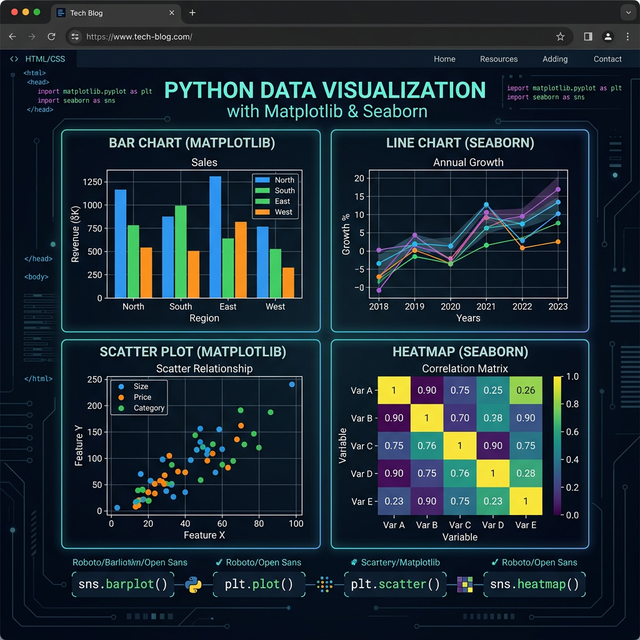 Trực quan hóa dữ liệu Matplotlib Seaborn