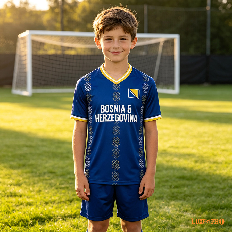 AOP NGA V-neck Children's Football Jersey