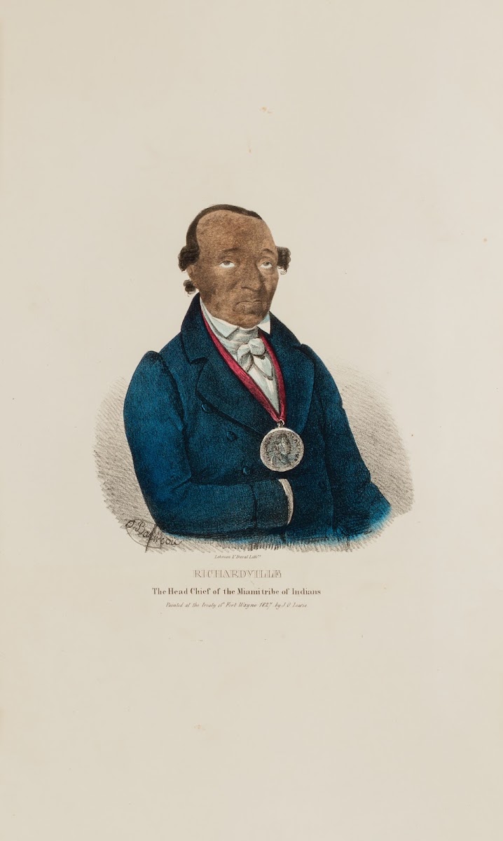 RICHARDVILLE The Head Chief of the Miami Tribe of the Indians 1835