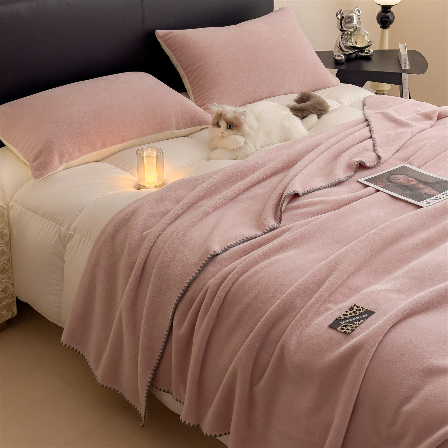 Solid color cozy blanket for every occasion