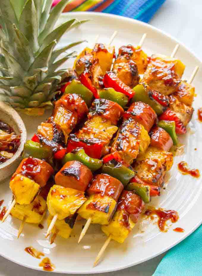 Weight Watchers Chicken Pineapple Kabobs