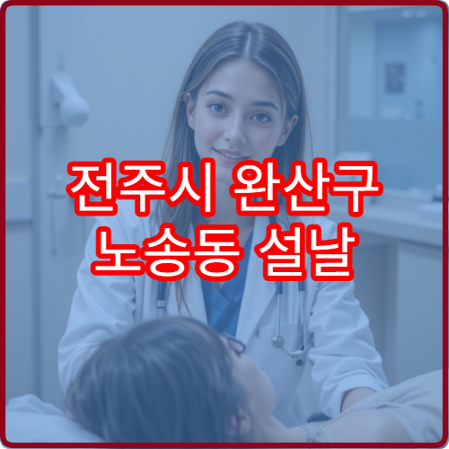 전주시 완산구 노송동 설날 안과 병원 진료 가능 여부