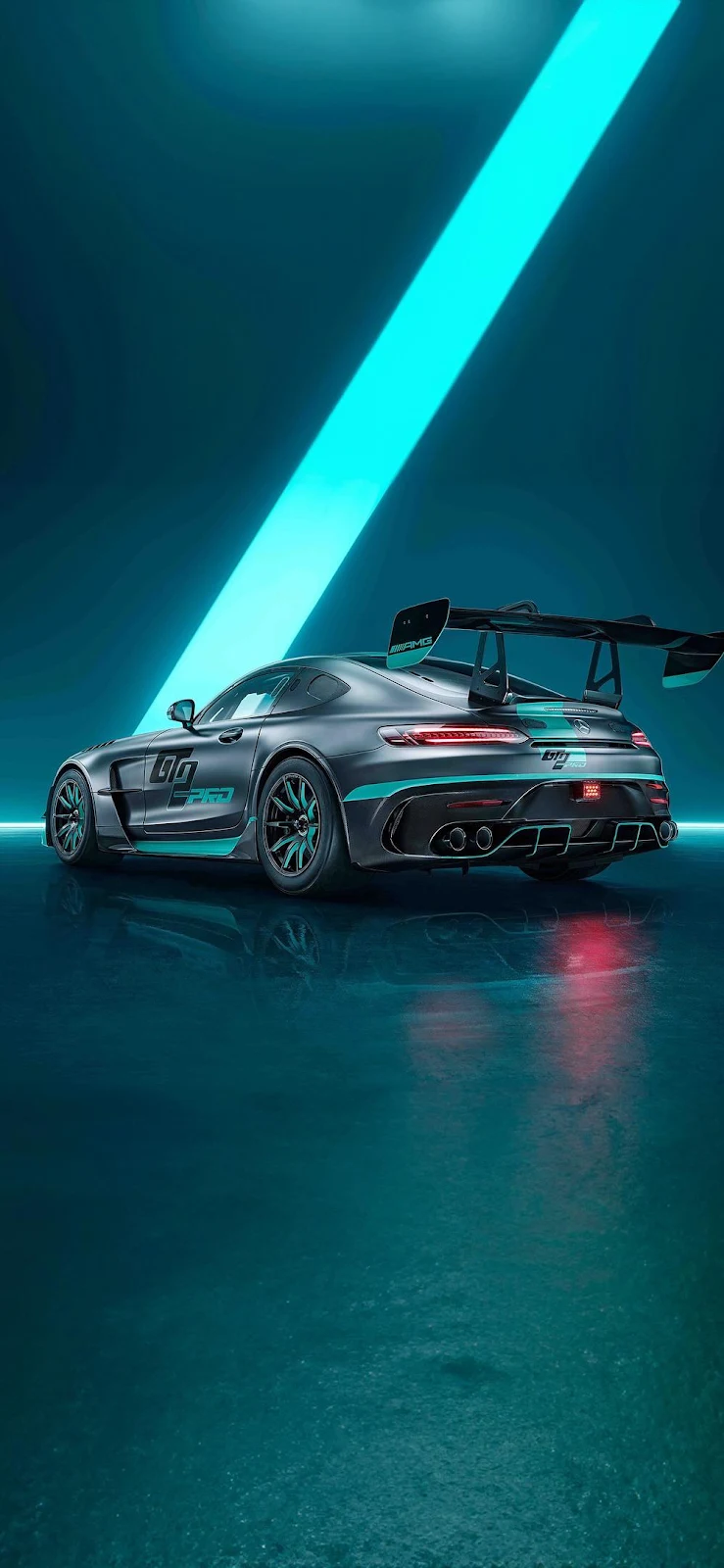 Mercedes-AMG GT Track Edition - Digital Automotive Art iPhone Wallpaper (998x2160)