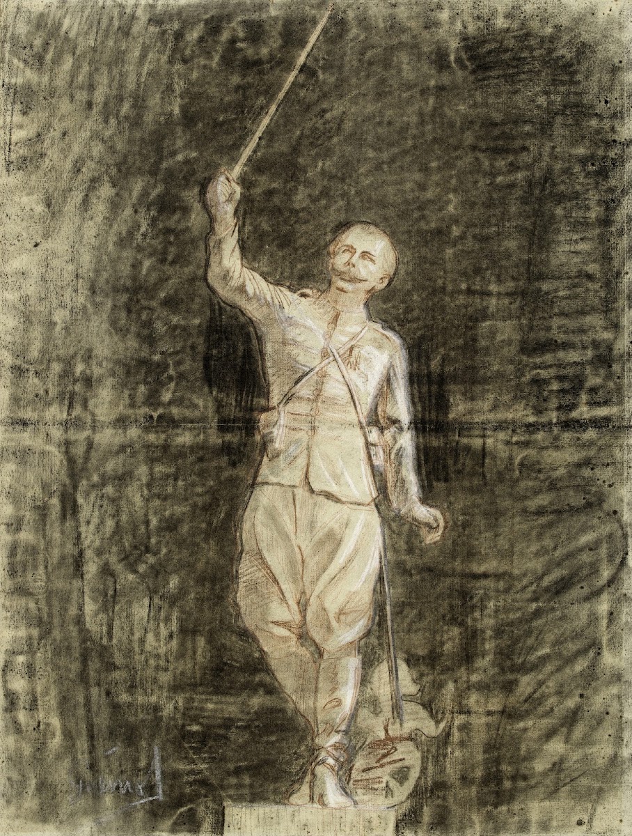 Statue du colonel Villebois Mareuil 1902
