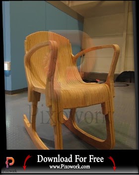 DWG files free download Layered Rocking Chair